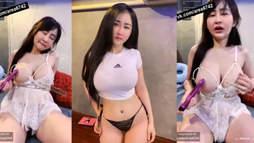 คลิปหลุด ดาวติ๊กตอกคนดีงนมโครตใหญ่ ตั้งกล้องเบ็ดหี ใช้ดิลโด้ไฟฟ้าเสียบหีสุดเสียว